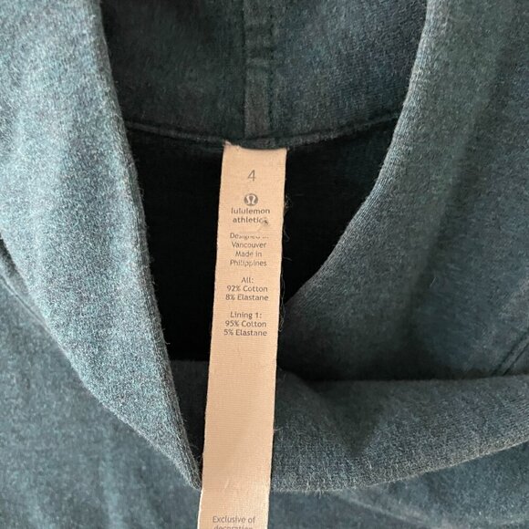 Lululemon Coast Wrap II Stretch Activewear Jacket Heathered Alberta Lake Blue 4 - Picture 8 of 8